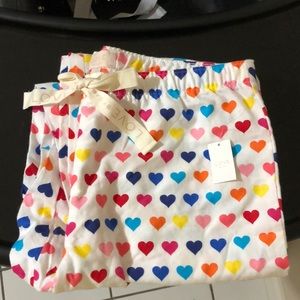 Gap Love Pj pants Rainbow hearts